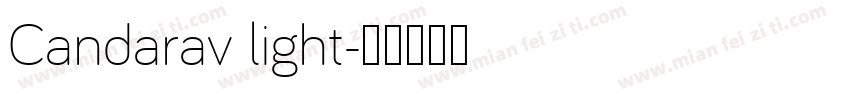 Candarav light字体转换